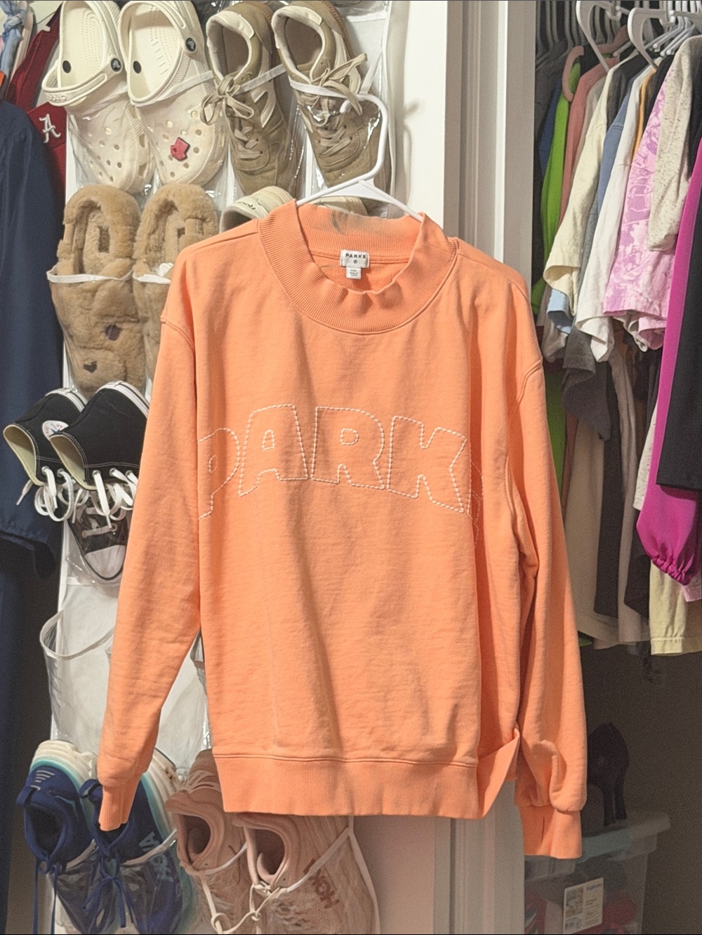 Parke Crewneck Sweatshirt - Peach Orange